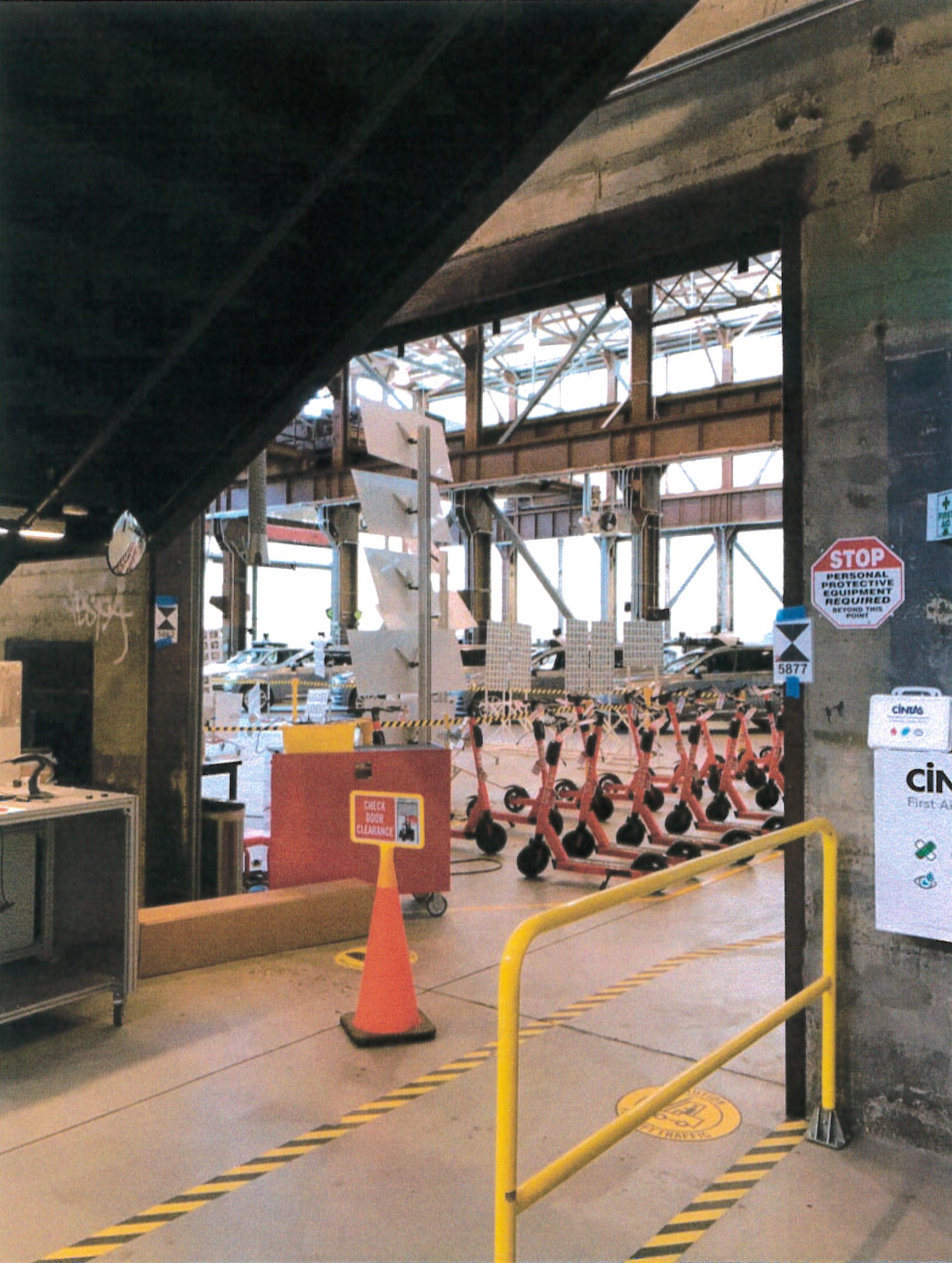 View into Building 115 from Building 116